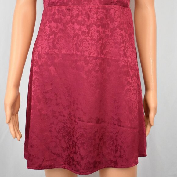 Princess Polly Red Mini Satin Floral Bustier Dress Women's 6 Coquette Romantic - Picture 7 of 10